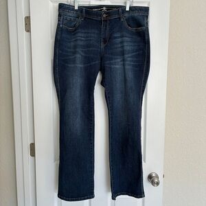 Lincoln Outfitters Bootcut Jeans Women’s 18W Dark Wash Denim Curvy Fit Casual